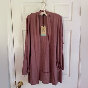 NWT size L PRANA Open Jersey Foundation Wrap Cardigan